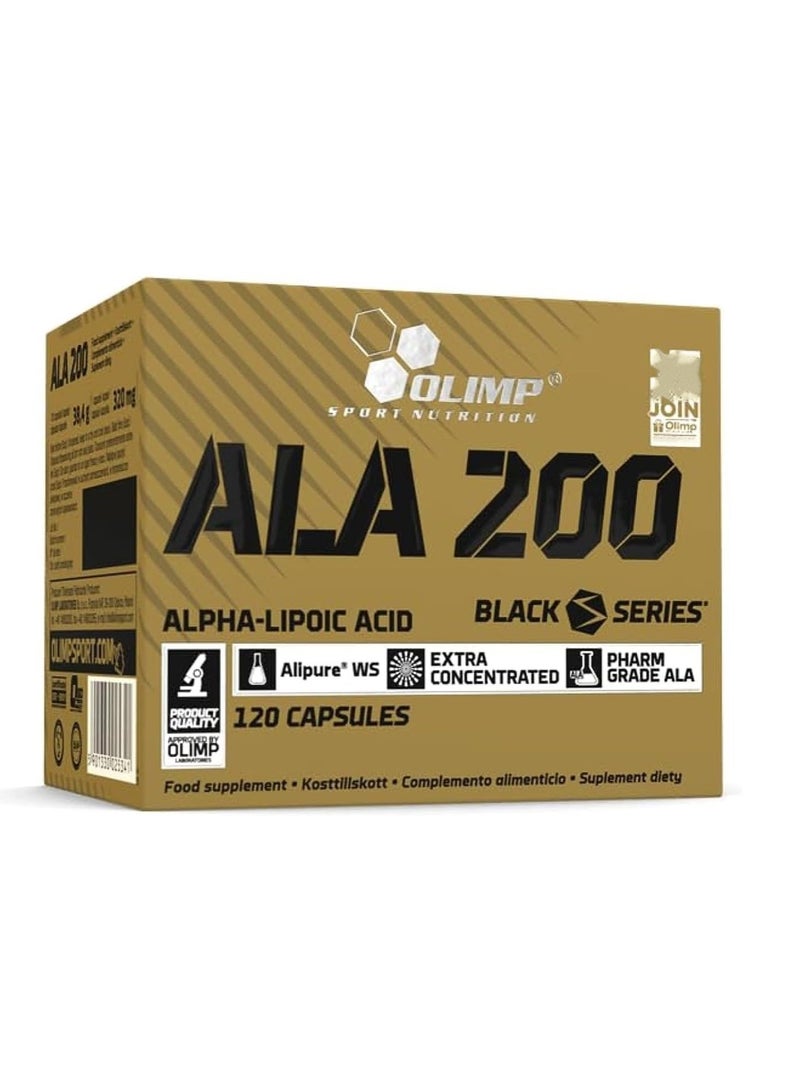 Olimp ALA 200, Alpha Lipoic Acid, 120 Capsules