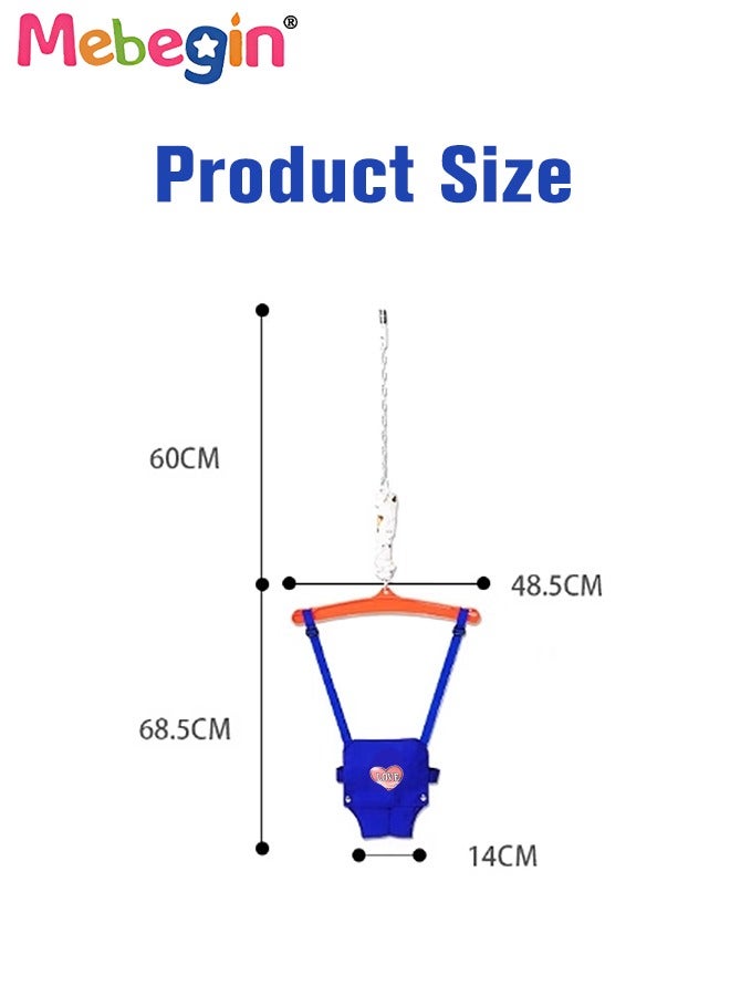 3-in-1 Toddler Swing Set, Baby Swing with Seat Belt Buckle and Foldable Metal Stand, Kids Swing Set for Indoor and Outdoor, Easy to Assemble and Store