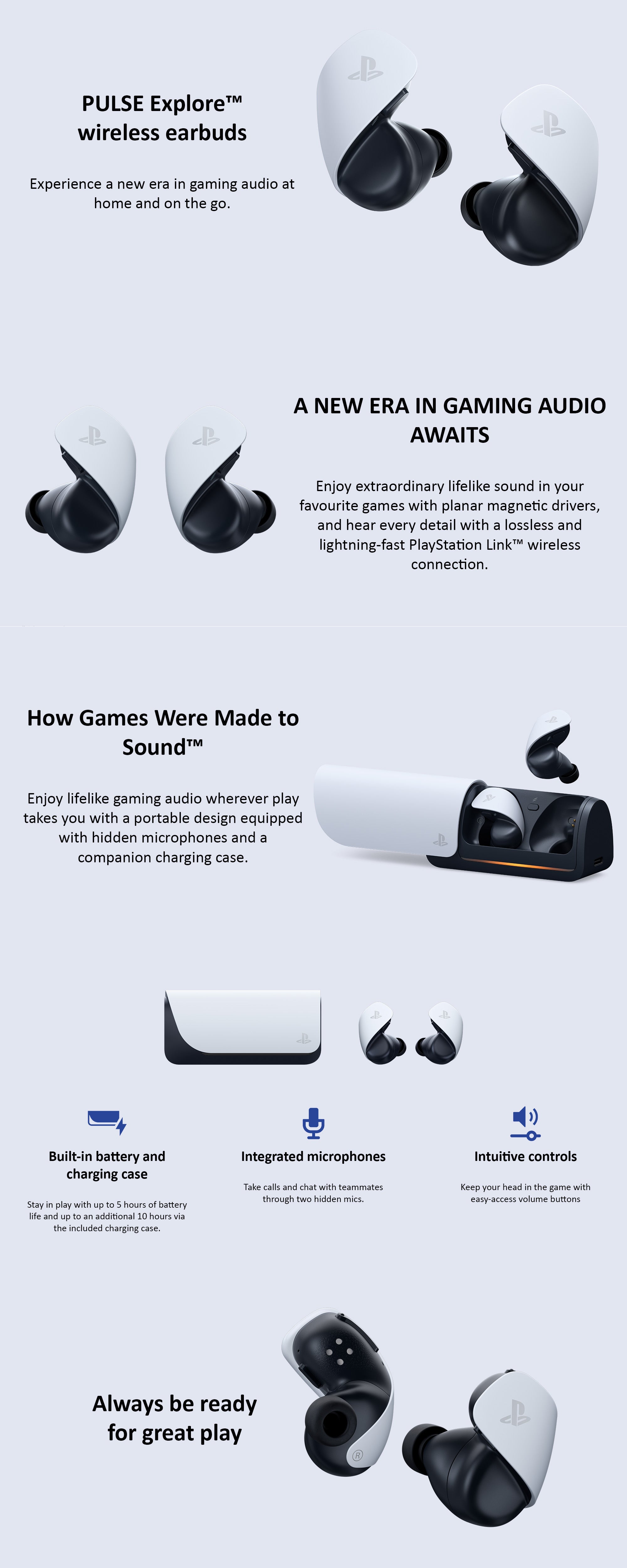 PlayStation 5 Pulse Explore Wireless Earbuds