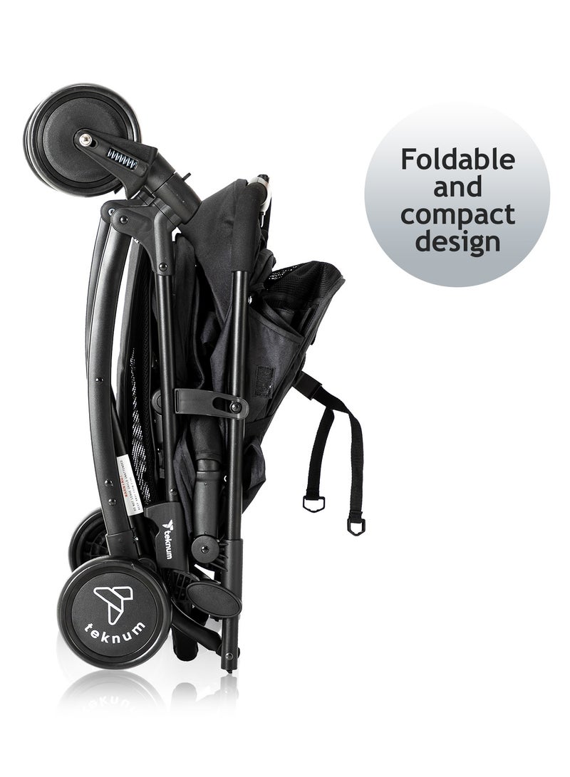 2-in-1 Glide Stroller - Black