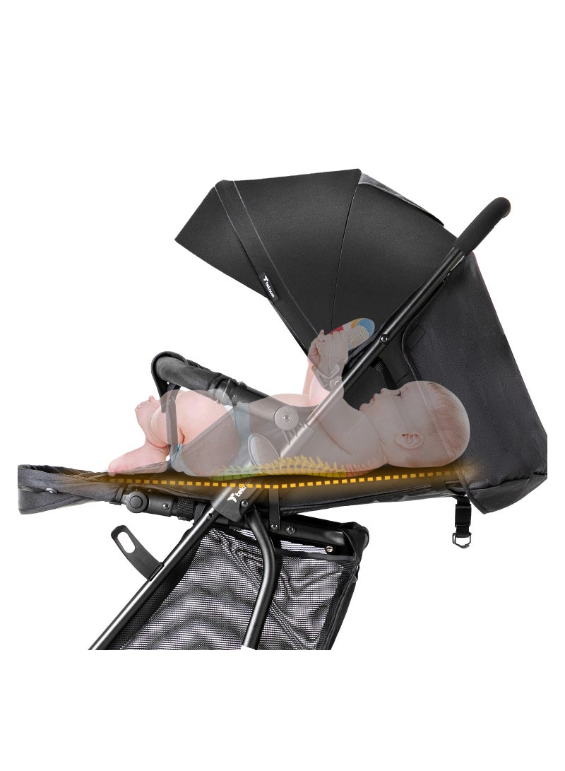 2-in-1 Glide Stroller - Black