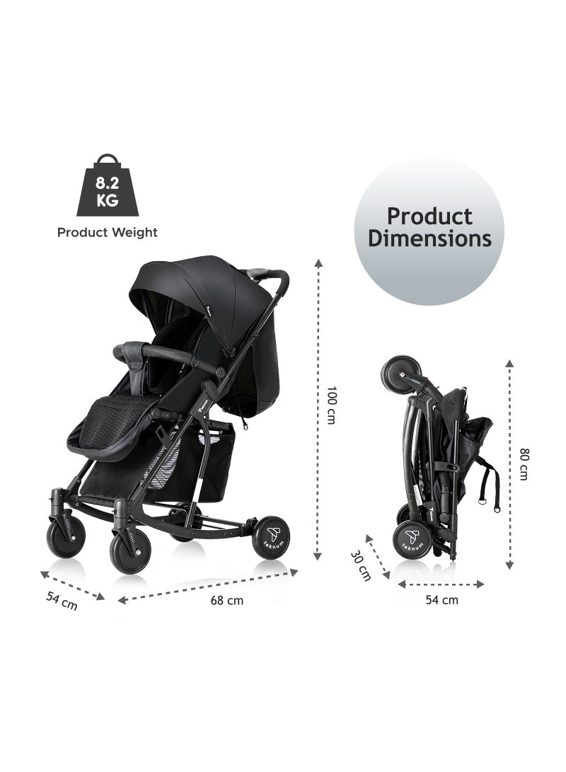 2-in-1 Glide Stroller - Black