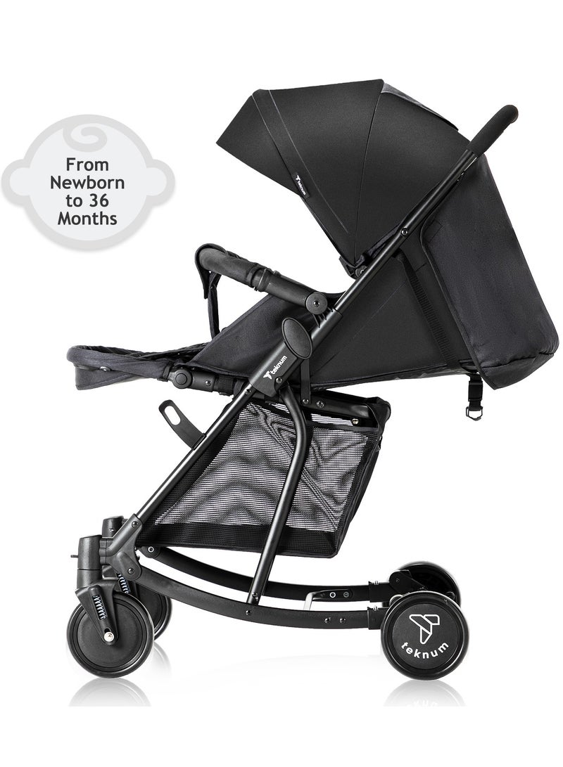 2-in-1 Glide Stroller - Black