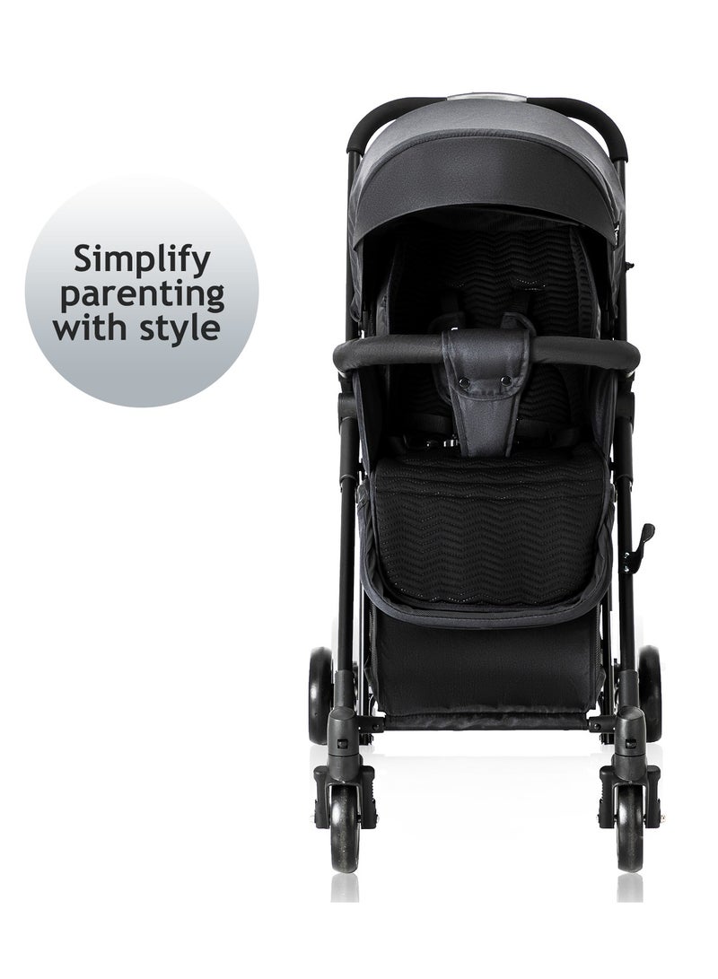 2-in-1 Glide Stroller - Black