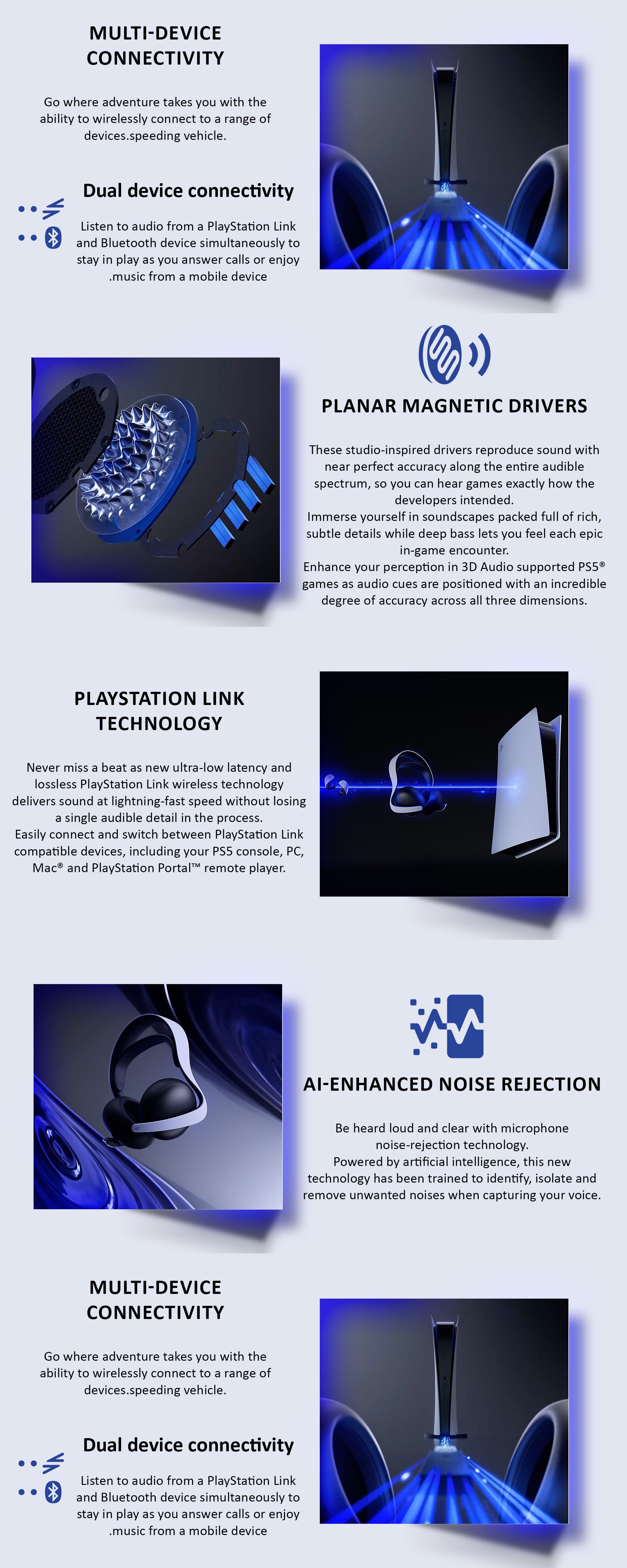 PlayStation Pulse Elite Wireless Headset - UAE Version