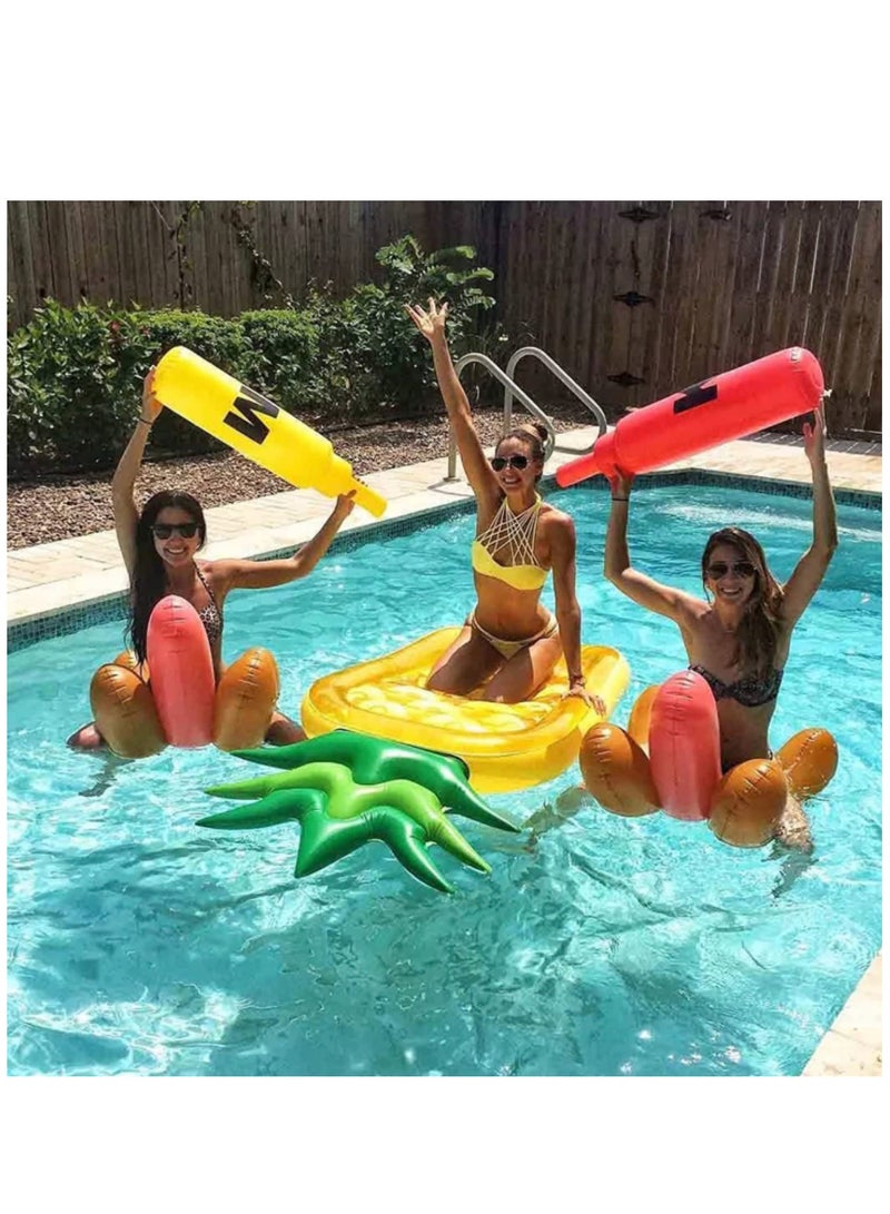 Inflatable Pineapple Raft Pool Float Swimming Toy