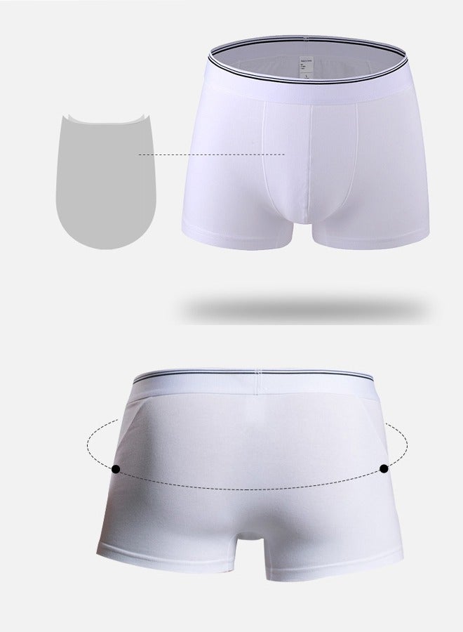 3pcs Extra large Men's Underwear Plus Size Cotton Underwear Men's Flat Corner Pants Boxer Briefs (4xl,5xl,6xl)