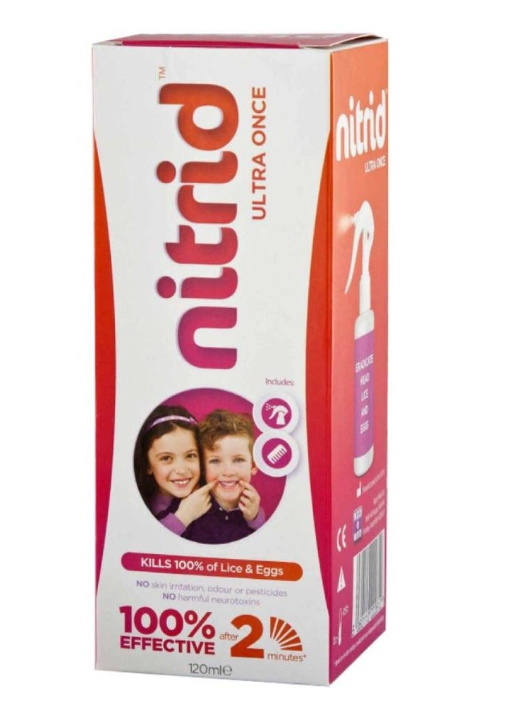 Ultra Once Anti Lice Spray 120Ml