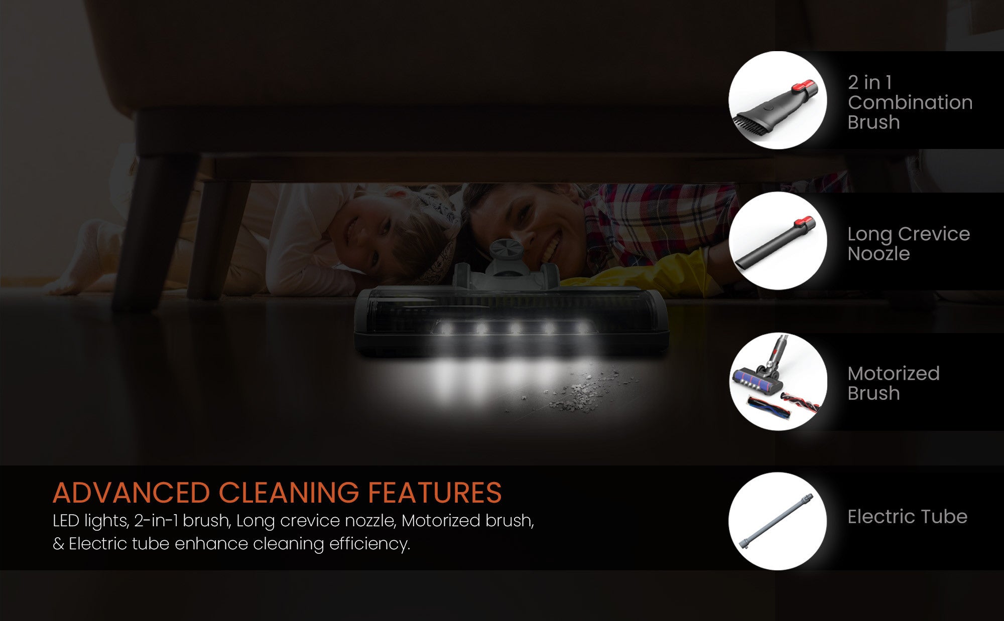 2 In 1 Rechargeable Stick Cordless Vacuum Cleaner With 1.20L Max Dust Capacity And 25.9V Lithium Battery, Standard 35Min, Max 12Min Speed, Wireless Operation With HEPA Filter 1.2 L 380 W NVC625 White