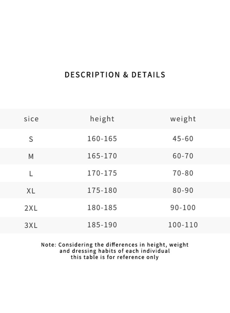 Men's cotton washed black T-shirt Oversized fitting men's and women's universal short sleeved fashionable hip-hop 1/2 sleeve round neck T-shirt Heavy cotton fabric Men's