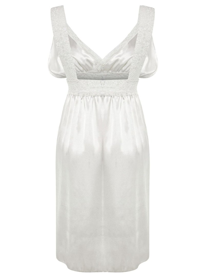 Lace Detail Satin Nightdress