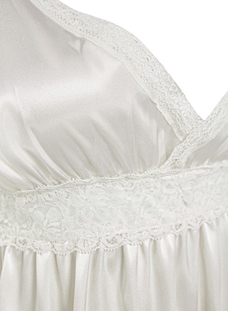 Lace Detail Satin Nightdress