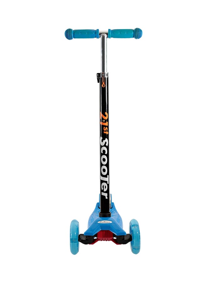 3-Wheel 21st Lightweighted Authentic Durable Blue Kick Scooter For Kids ‎‎61x17x27.5cm