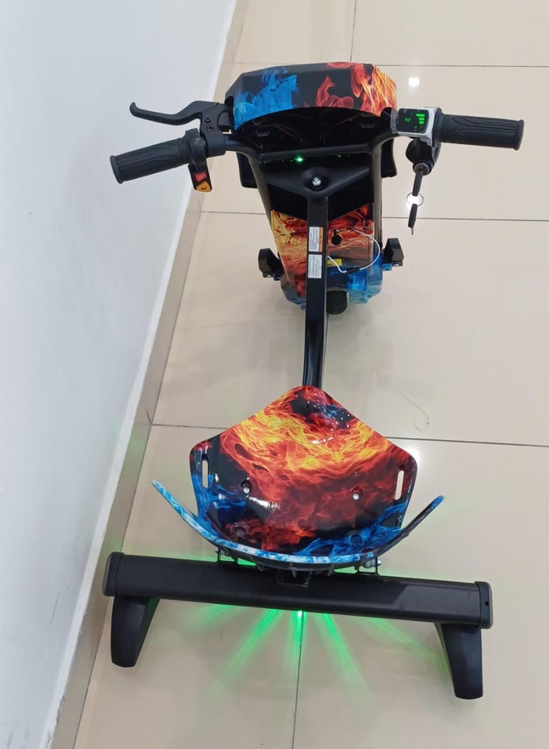 Electric Drifting Scooter 36V 3 Wheel Trike 3 Driving Modes Bluetooth Lights