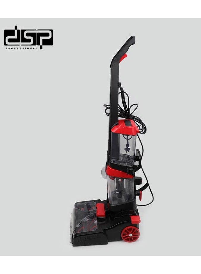 Dsp High Power upright 800W Carpet Vacuum Cleaner with Heat Function Steam Vacuum Cleaner for Carpet and Sofa with Multiple Usage Scenarios TURBO Multi-usage Vacuum Cleaner. (Red/Black)