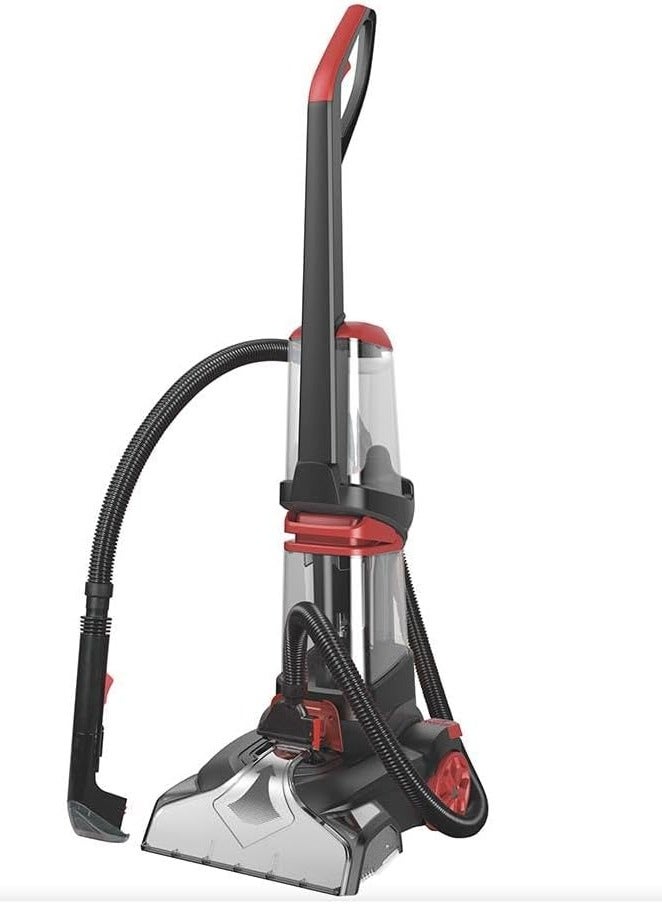 Dsp High Power upright 800W Carpet Vacuum Cleaner with Heat Function Steam Vacuum Cleaner for Carpet and Sofa with Multiple Usage Scenarios TURBO Multi-usage Vacuum Cleaner. (Red/Black)