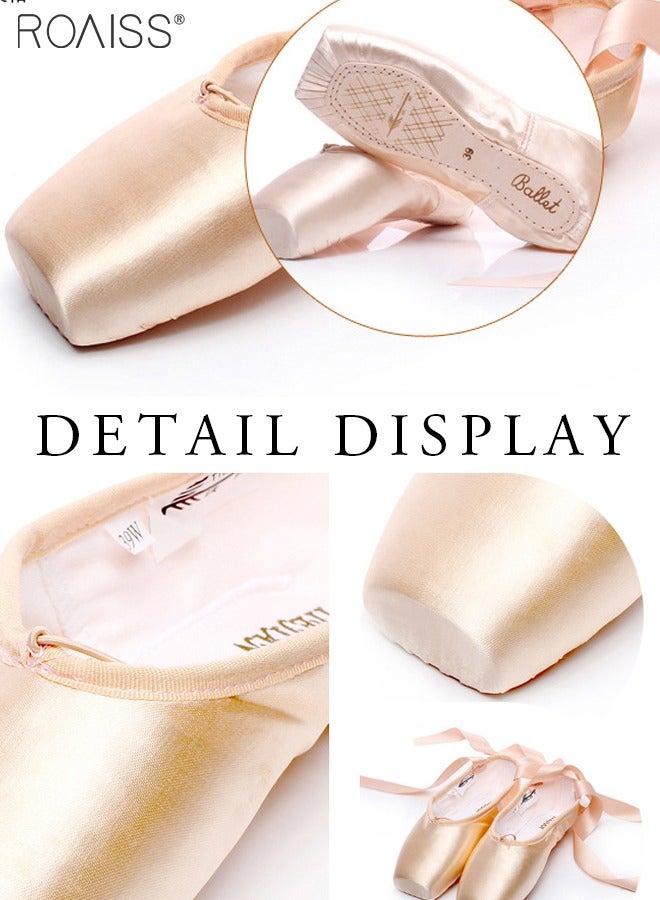 Professional Ballet Pointe Shoes Girls Ballerina Ballet Pointe Shoes Women Satin Canvas Ballet Shoes For Dancing