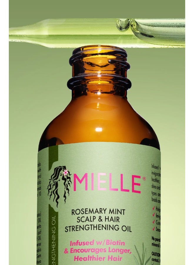 Rosemary Mint Scalp & Hair Strengthening Oil Infused W/Biotin & Encourages Growth 59ml