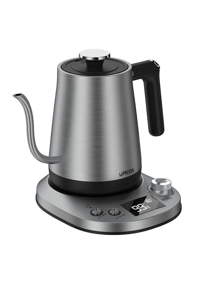 Pour-Over Electric Temperature Controlled Kettle 800mL - Gray