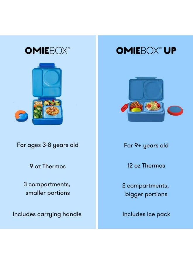 OmieBox Up Bento Box with Insulated Thermos & Ice Pack, Cosmic Blue
