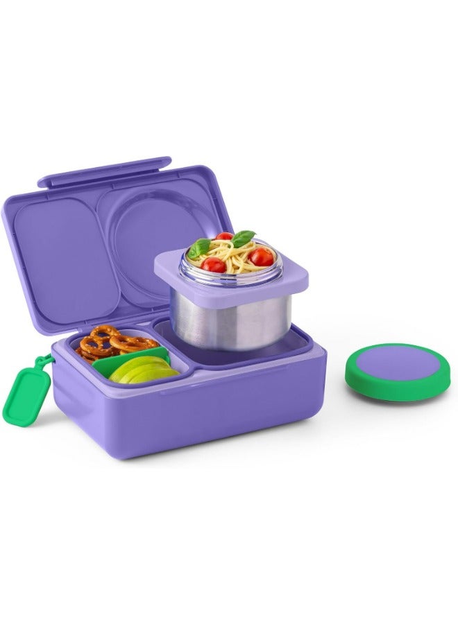 OmieBox Up Bento Box with Insulated Thermos & Ice Pack, Teal Green
