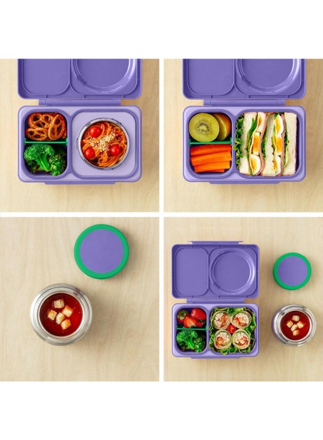 OmieBox Up Bento Box with Insulated Thermos & Ice Pack, Teal Green