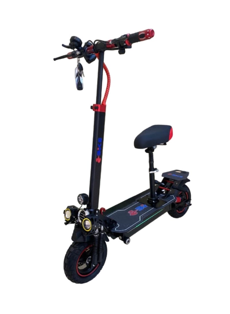 E10S Power Packed 2000W Single Motor Electric Scooter Black