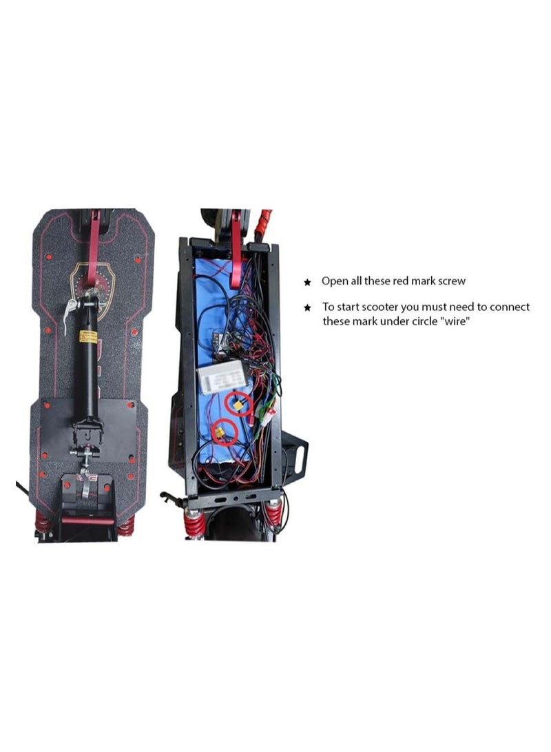 E10S Power Packed 2000W Single Motor Electric Scooter Black