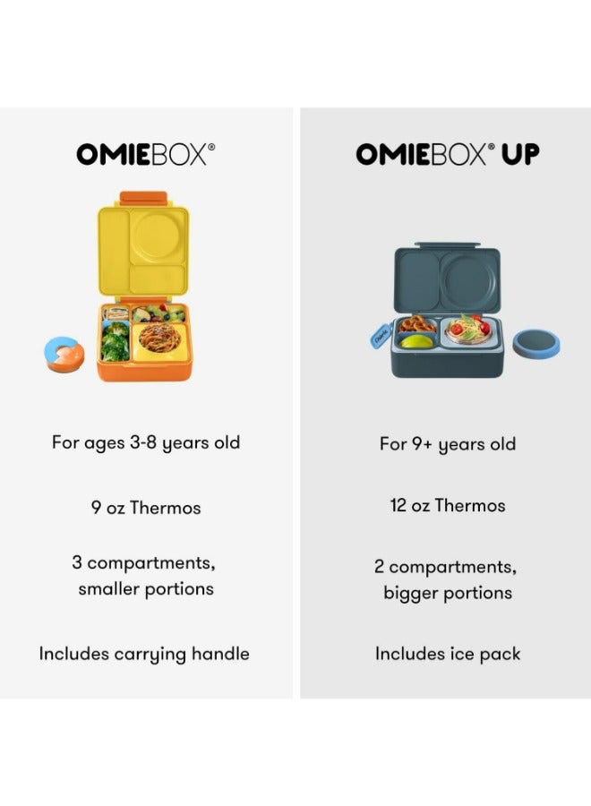 OmieBox Up Bento Box with Insulated Thermos & Ice Pack, Graphite