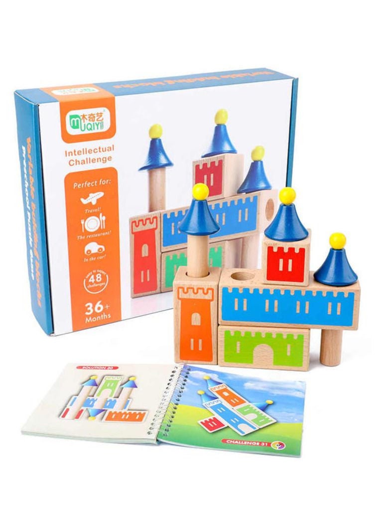 wooden castle building blocks