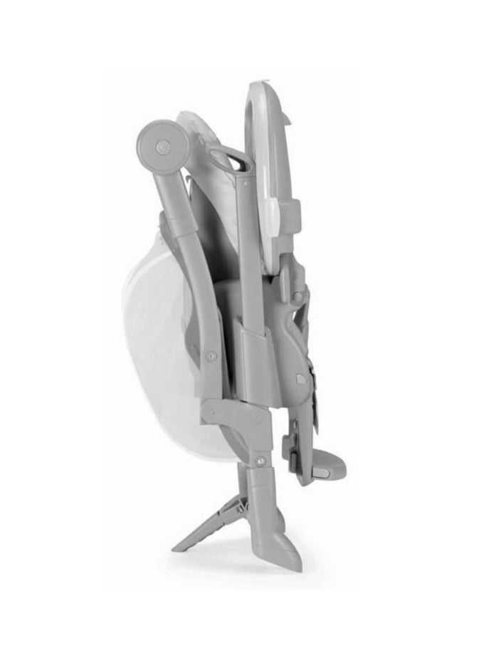 Cam - Istante High Chair With Toy Bar -Gray 262 - Highchair Made In Italy, Perfect For Mealtimes, Playtimes And Naps, From 0 To 36 Months, Compact Folding With Support Stand, Rear Castorsm Safe