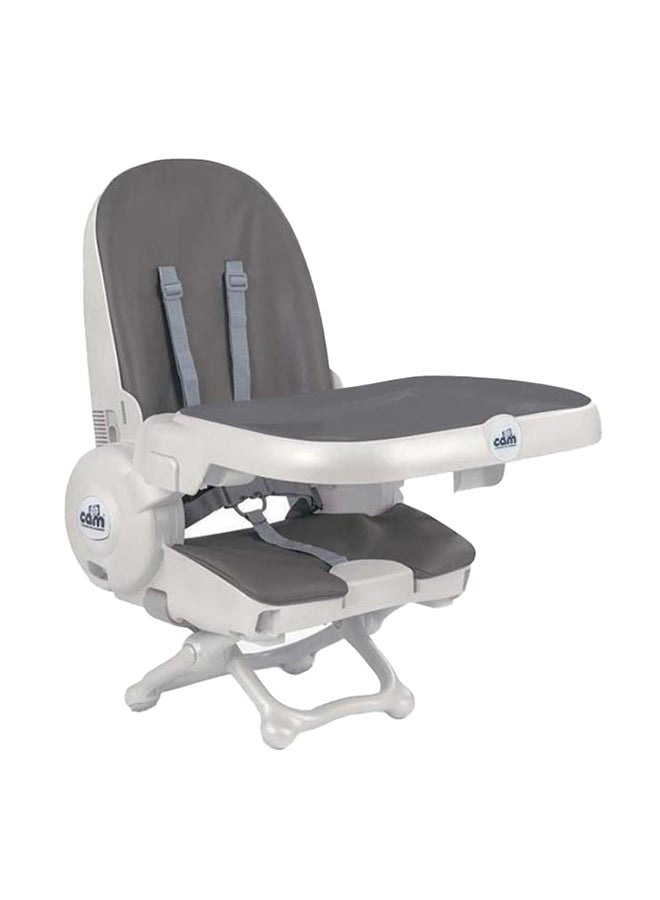 Cam Original 4In1 High Chair - Gray, From 0 Up To 15 Kg. (36 Months), 5 Heights, 3 Backrest Positions, Adjustable 2-Position Footrest, Two Removable Trays, Ultra-Compact Folding, Feeding Chair.