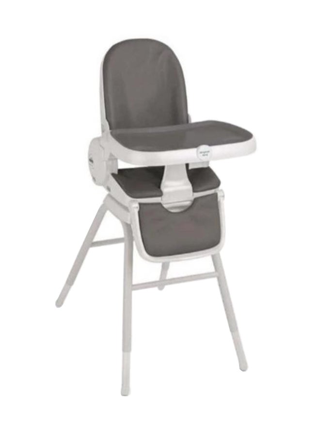Cam Original 4In1 High Chair - Gray, From 0 Up To 15 Kg. (36 Months), 5 Heights, 3 Backrest Positions, Adjustable 2-Position Footrest, Two Removable Trays, Ultra-Compact Folding, Feeding Chair.
