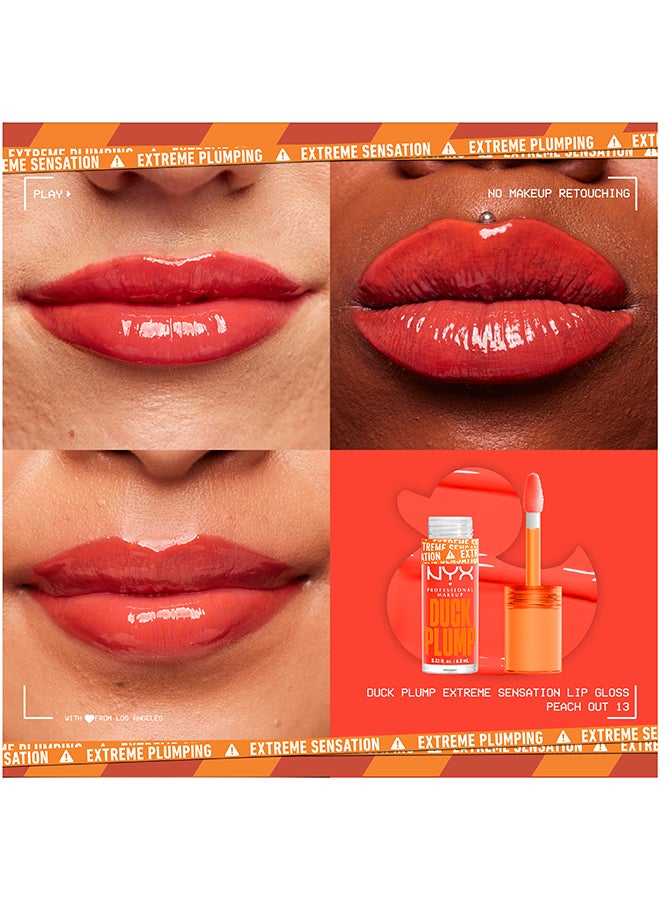 Duck Plump Lip Plumping Lacquer - Peach Out