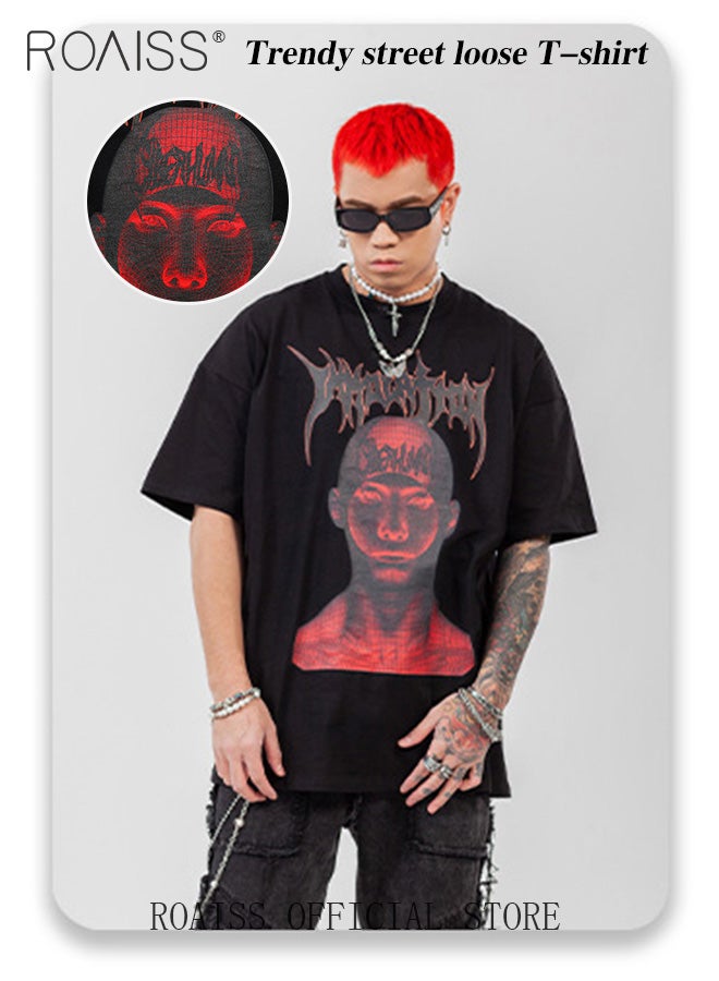 Graphic T-Shirt Streetwear Design Punk Men Print Tee