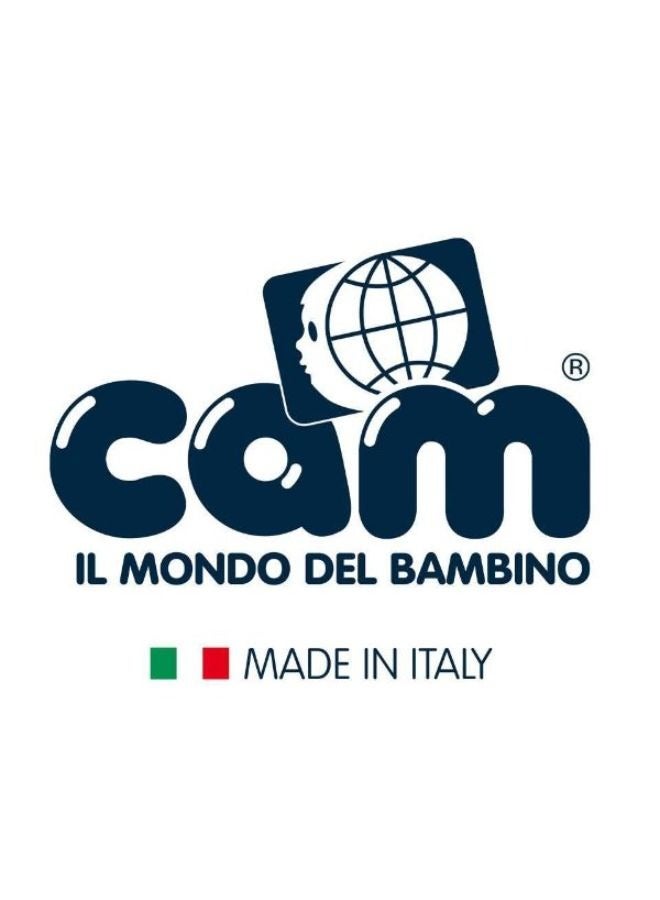 Cam - Pappananna Icon High Chair - Gray - Feeding Chair For Baby, Ultra Modern  High Chair, From 6 Months To 15 Kg, Soft Padding, 5-Point Safety Harness, Rear Castors, Super Compact.Made In Italy