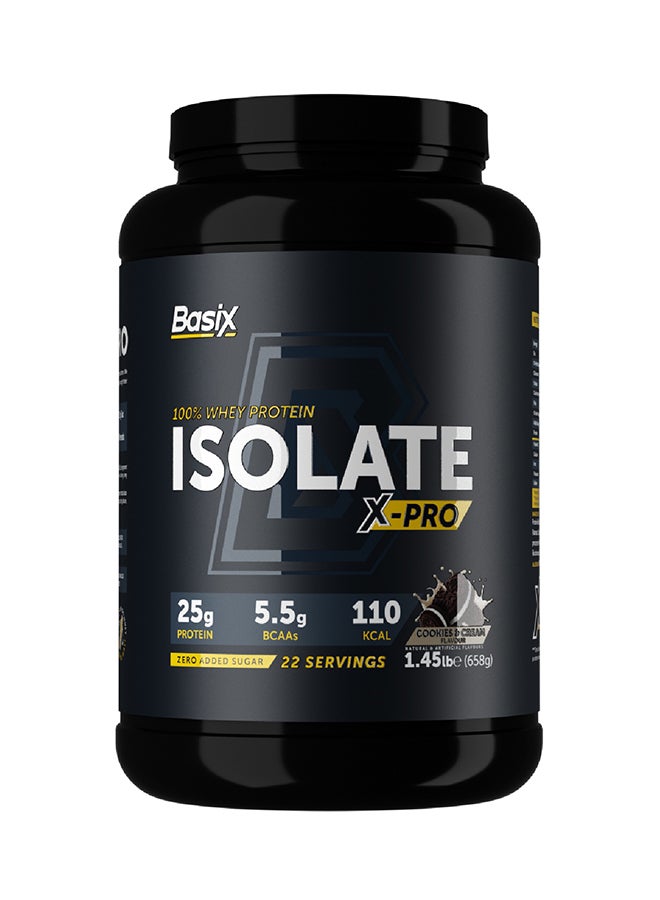 100% Whey Protein Isolate Xpro Cookies And Cream 1.45Lb