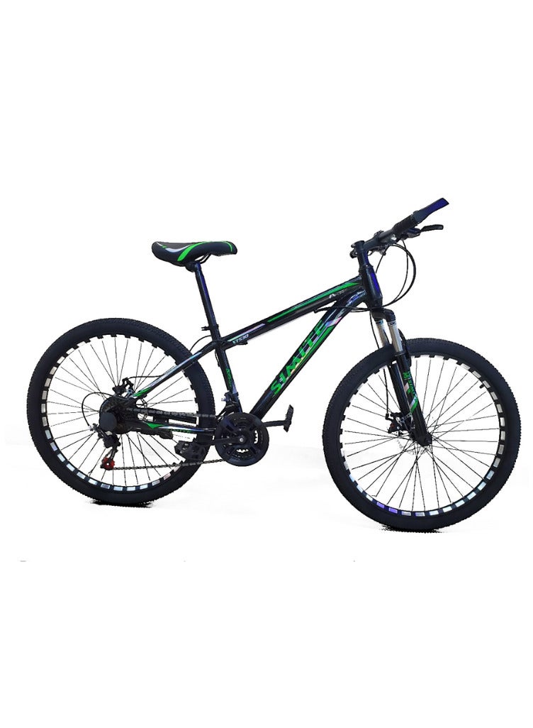 Shard Superior Mountain bike, 26 inches, 21 speed, frame carbon steel, front suspension, Disc brake, Multicolour 1