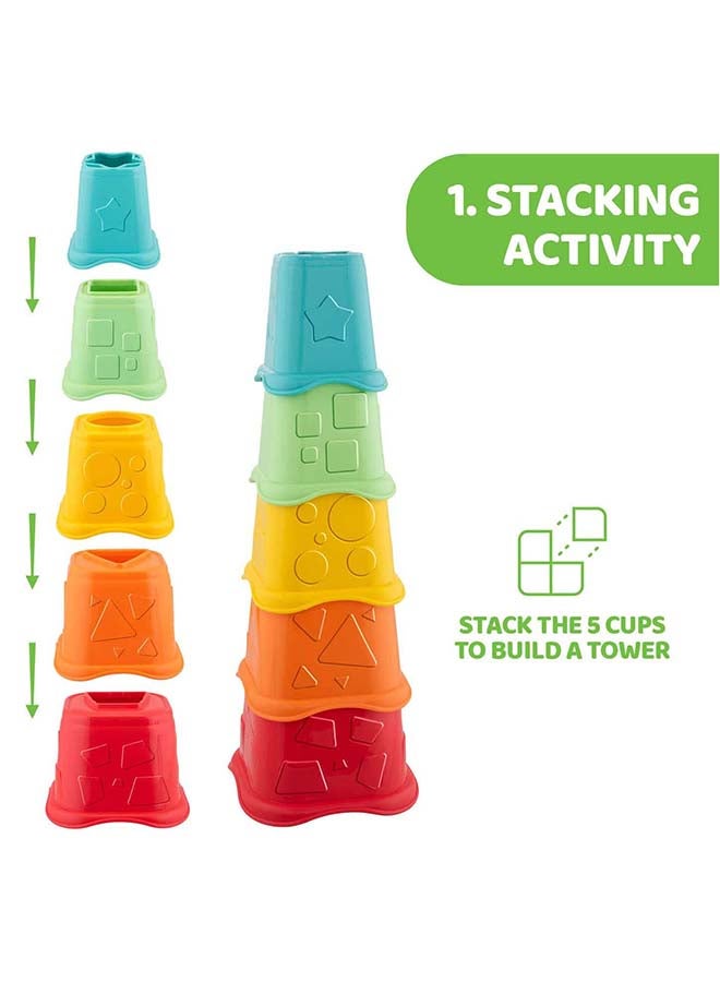 Eco+ 2In1 Stacking Cups Sorter & Stacking Toy 6-36M