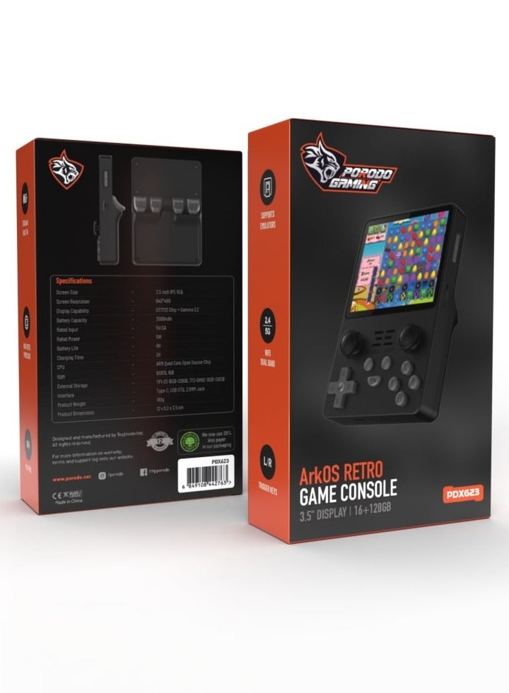 Gaming Arkos Retro Game Console 3.5 16G+128G 3500mAh - Black