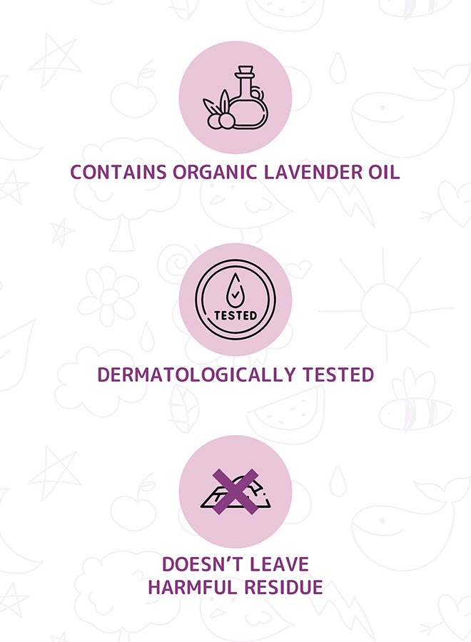 Baby Laundry Detergent Lavender 1000ml - 100% Organic with Vegan Plant Derived Ingredient, Fragrance Free, Hypoallergenic & Dermatologically Tested