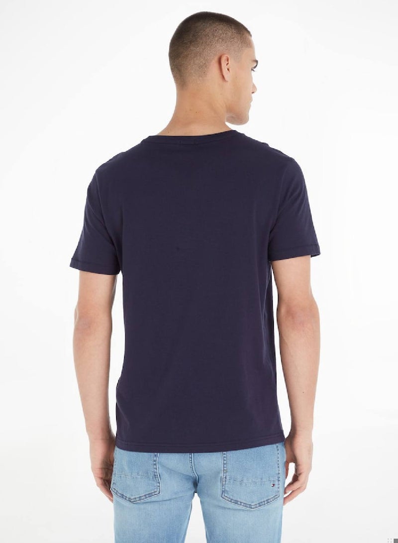 Men's Organic Cotton T-Shirt Lounge, Navy