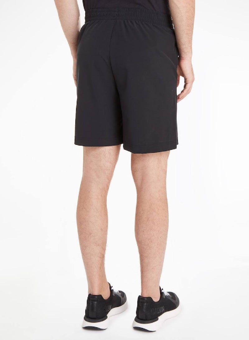 Calvin Klein Men's Woven Shorts - Sportswear - Polyester , Black