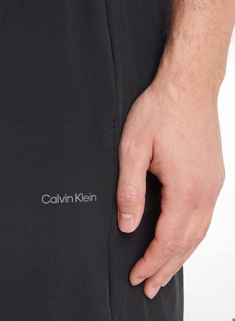 Calvin Klein Men's Woven Shorts - Sportswear - Polyester , Black