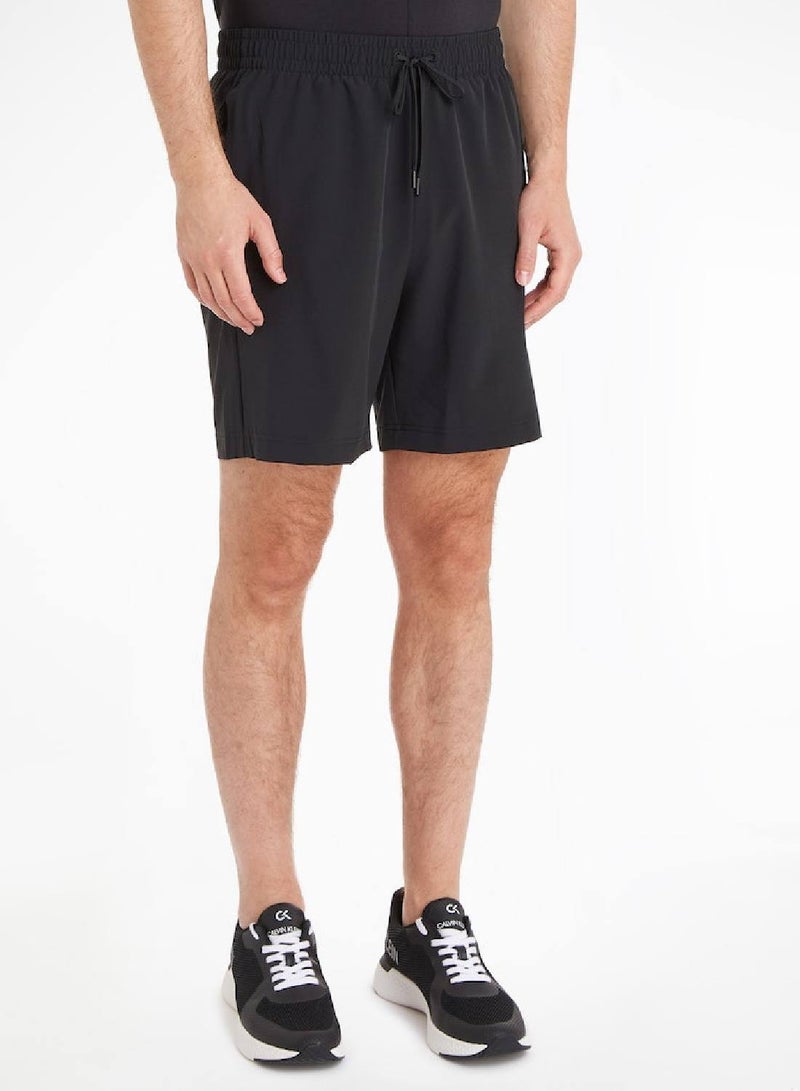 Calvin Klein Men's Woven Shorts - Sportswear - Polyester , Black