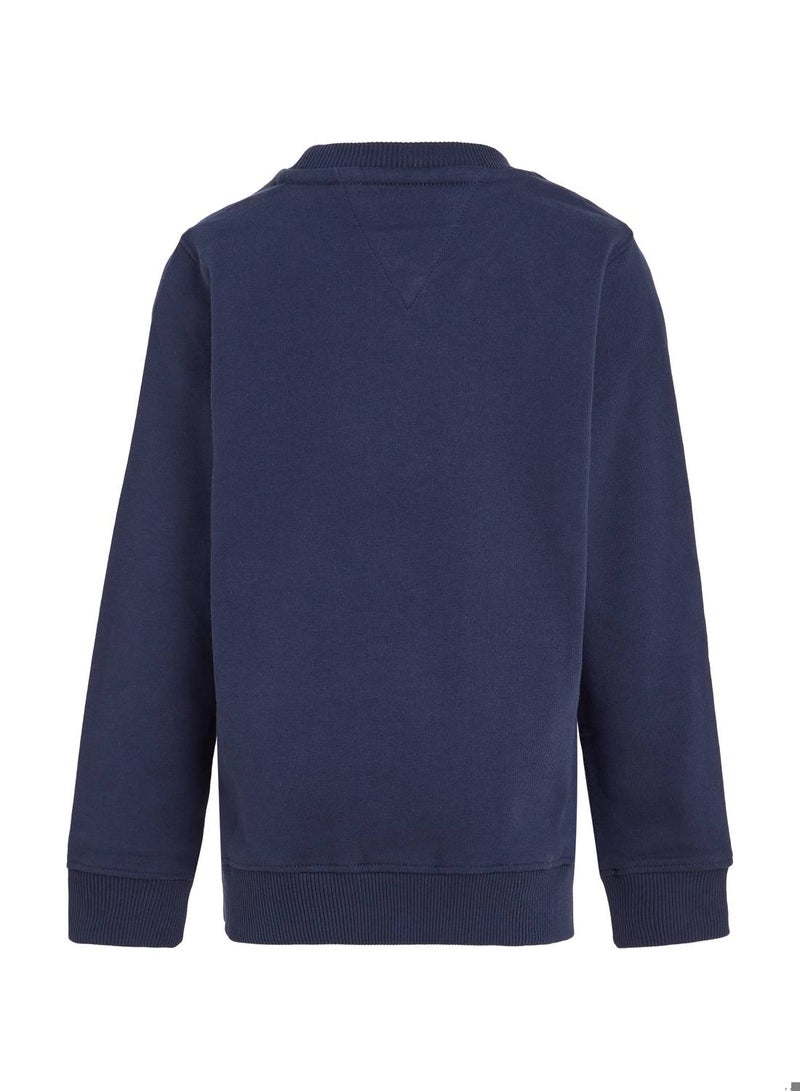 Kids' Essential Logo Sweatshirt, Navy