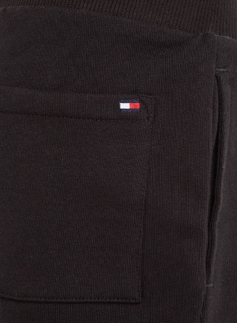 Kids' Essential Organic Cotton Logo Joggers Sweatpants, Black