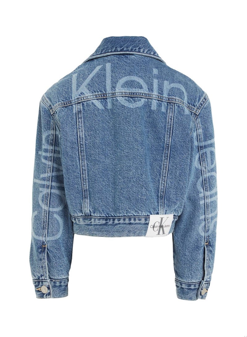 Calvin Klein Jeans Kids, Boys' Jacket - Outwear - Cotton, Denim , Blue