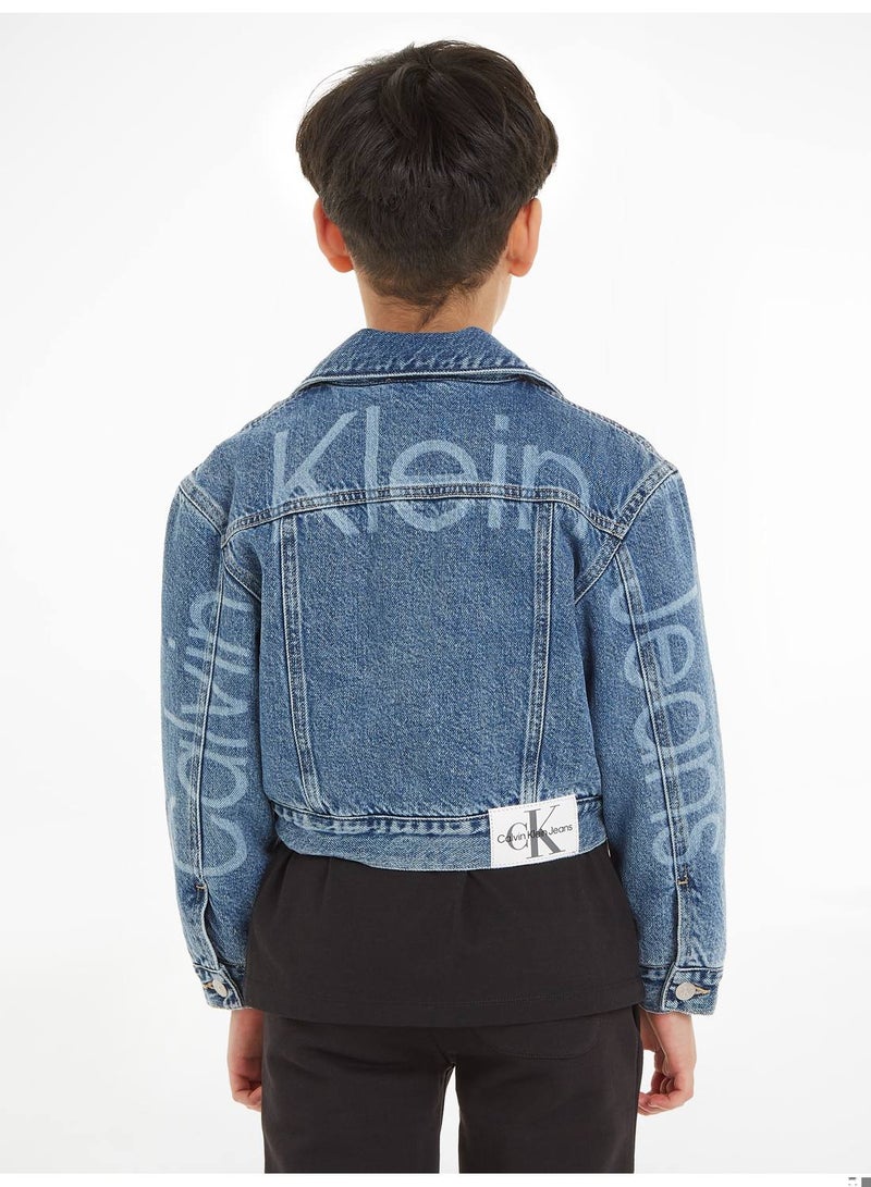 Calvin Klein Jeans Kids, Boys' Jacket - Outwear - Cotton, Denim , Blue