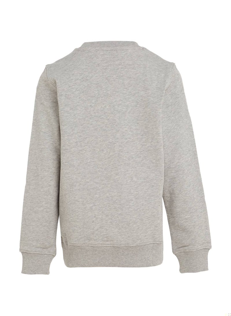 Kids' Essential Logo Sweatshirt, Grey